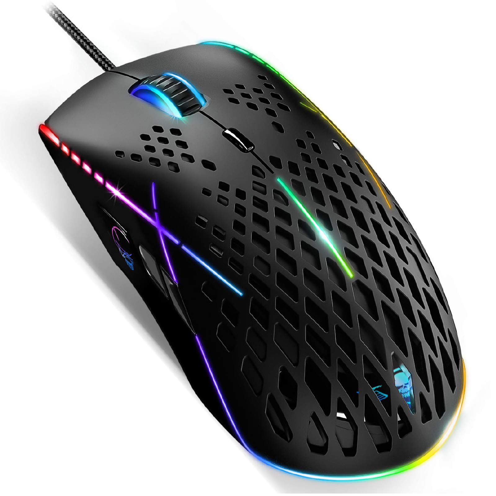 Spirit Of Gamer - XPERT-M100 Mouse Ottico Da Gioco - Ambidestro - Retroilluminazione A LED RGB Personalizzabile - 12400 DPI Max - 1000Hz - 8 Pulsanti Programmabili E Rotella Di Scorrimento