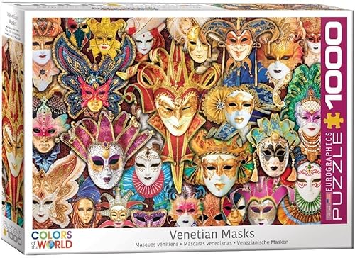 Miniatura 3 de EuroGraphics rompecabezas de 1,000 piezas de máscaras venecianas