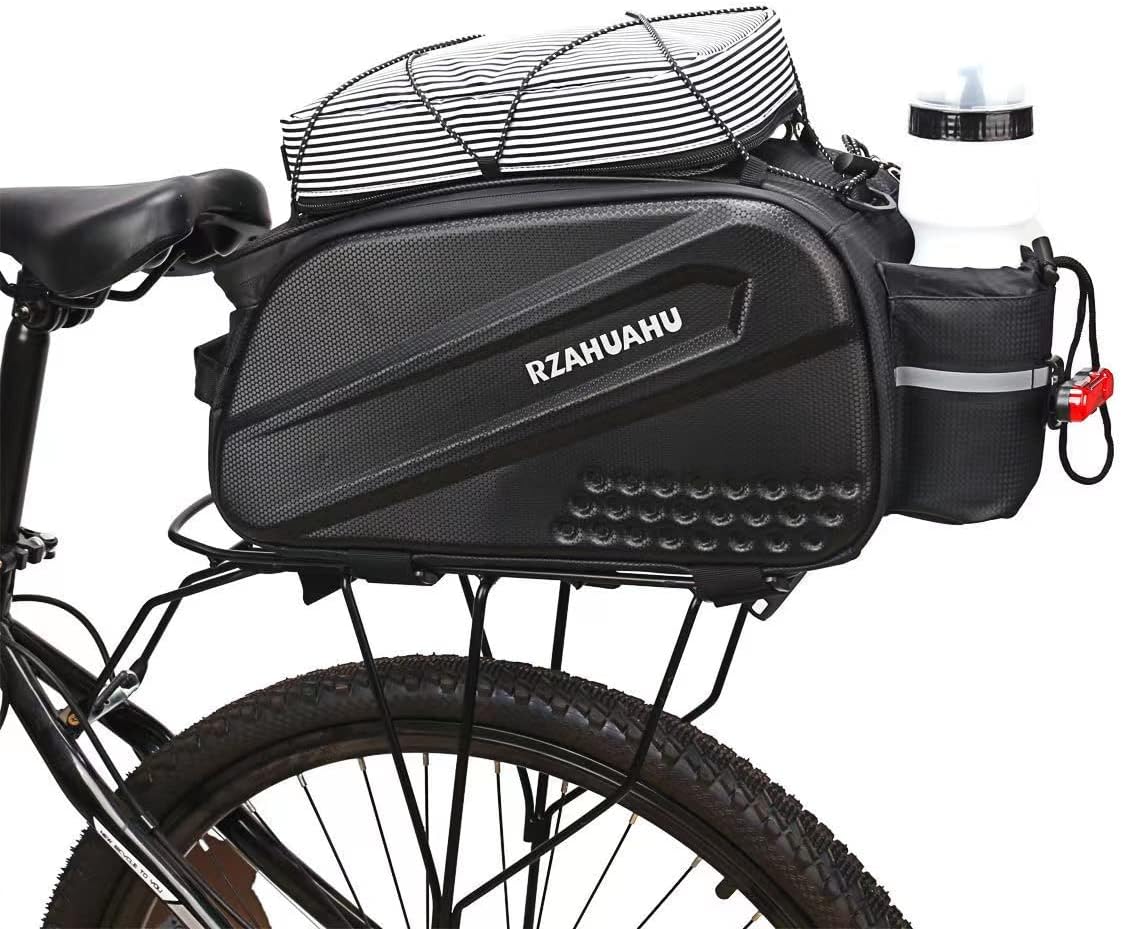 Bike Rear Seat Bag Carbon Waterproof Cycling Bike Rear Seat Trunk Bag Accessories Cargo Pack Road MTB Road Bicycle Carrier Bag Pannier Handbag