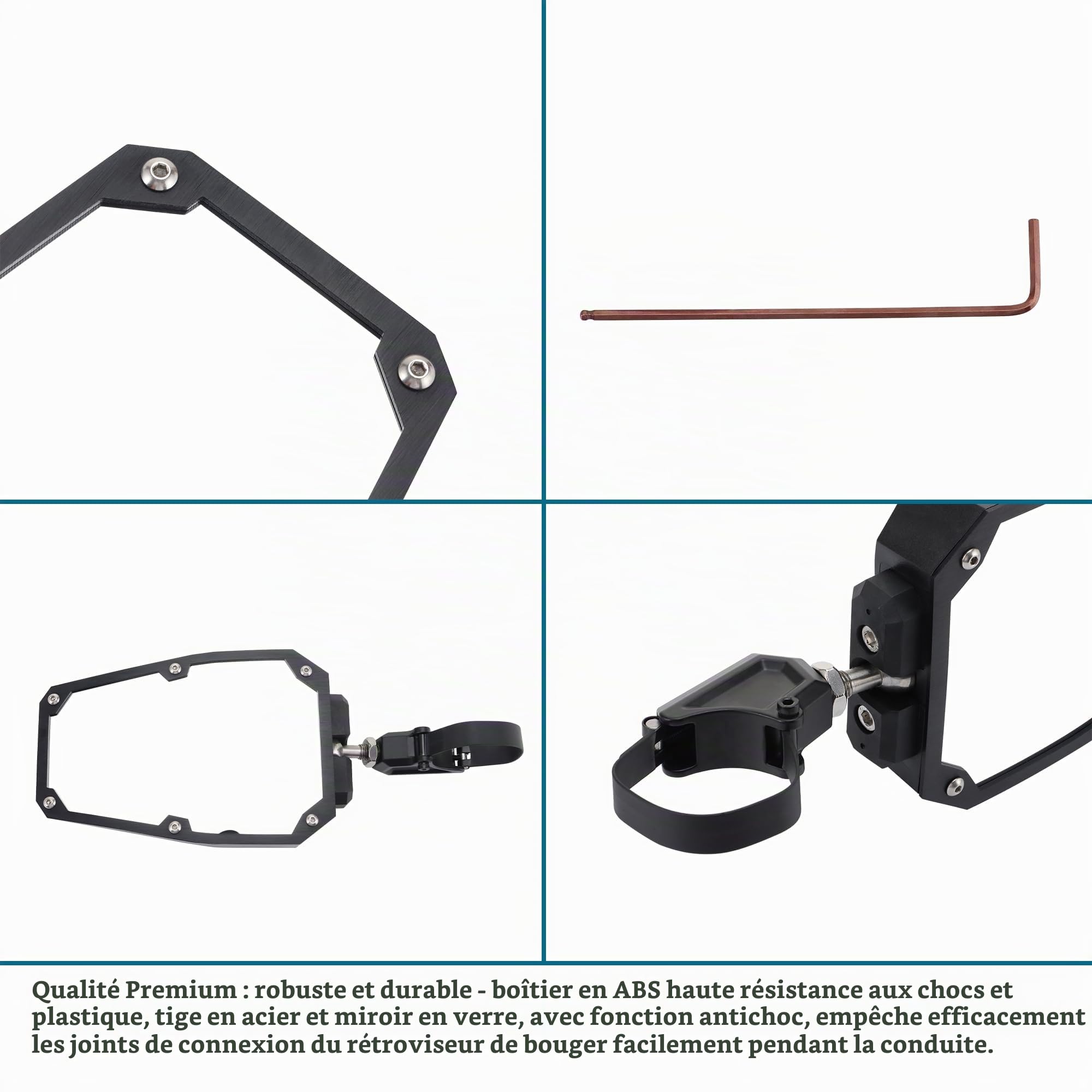 GOOFIT RéTroviseur RéTroviseur LatéRal Remplacement pour Arctic Cat Polaris RZR Kwasaki Teryx Deere Gator Rhino YXZ RZR 2020 Motorcycle Dune Buggy beach buggy