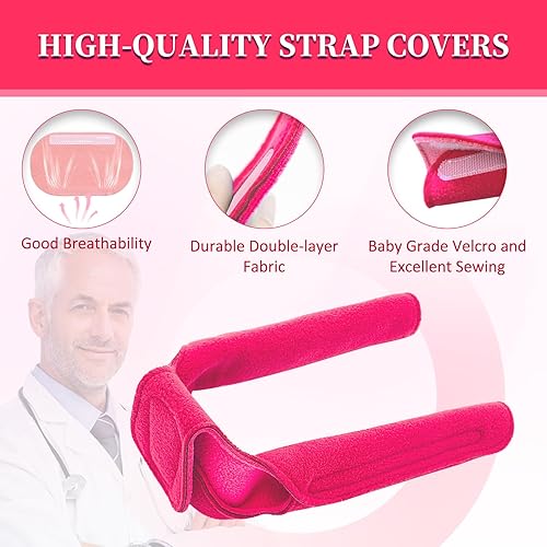 Miniatura 2 de Suministros CPAP 3 en 1, incluye correas de repuesto CPAP, paquete de 4 fundas para correas de CPAP, cojines para el cuello y caja de almacenamiento