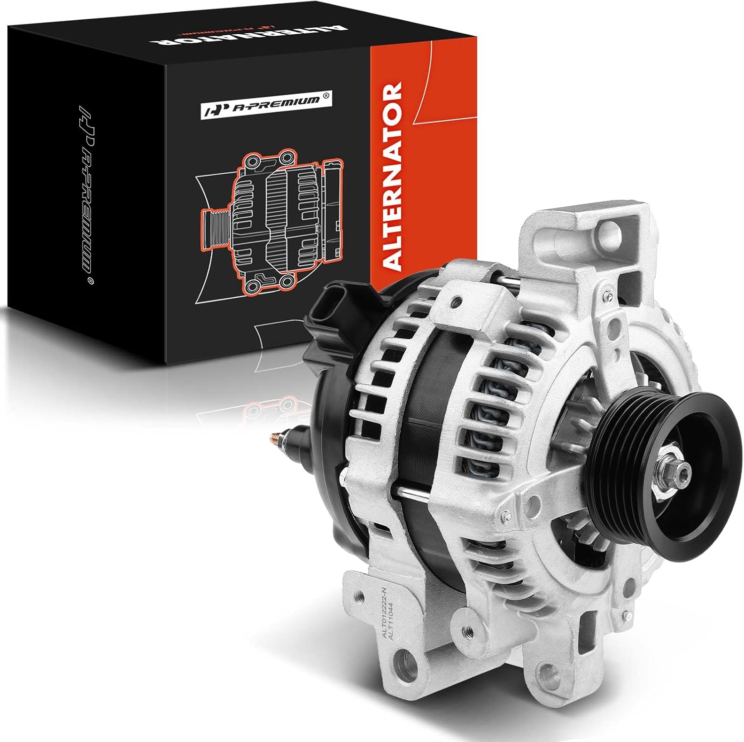 A-Premium Alternator Compatible with Cadillac CTS 2004 2005 2006 2007, 2.8L 3.6L, 12V 140Amp Clockwise 6-Groove Pulley, Replace# 104210-4430, 104210-3191, 25751145, 25756439