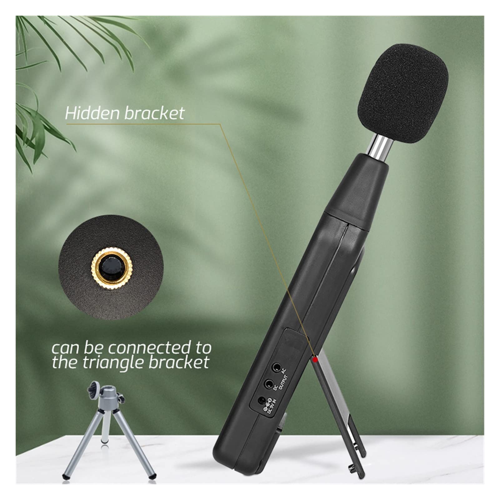 Mierniki poziomu dźwięku, TA8152A Detektor audio miernika cyfrowego poziomu dźwięku LCD Wyświetl 40-130dB Tester Objętość Mierzenie decybeli