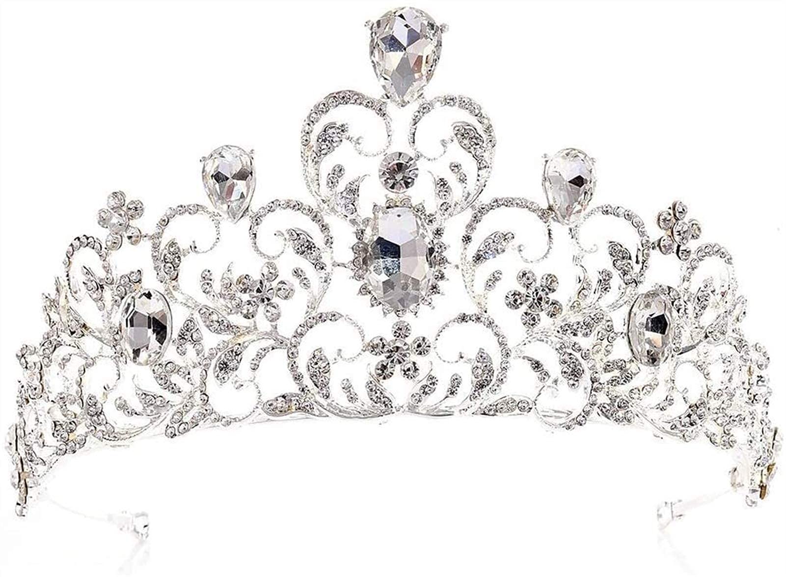 Diadema para joyería para el cabello de boda con strass de lujo 3