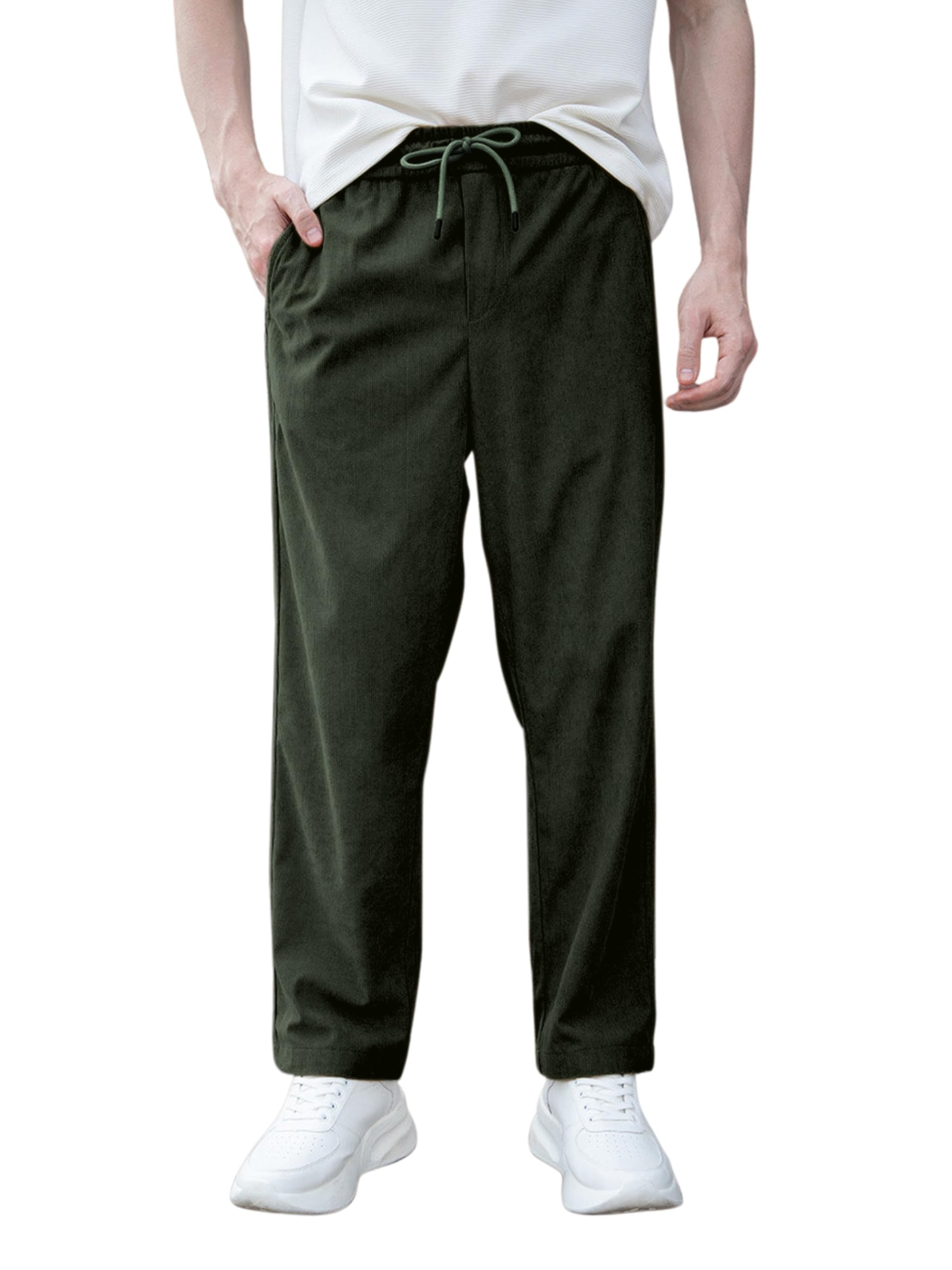 Janasya Relaxed Fit Trouser for Men | Comfortable, Casual and Formal Wear | Mid-Rise Trousers with Pockets in neutral