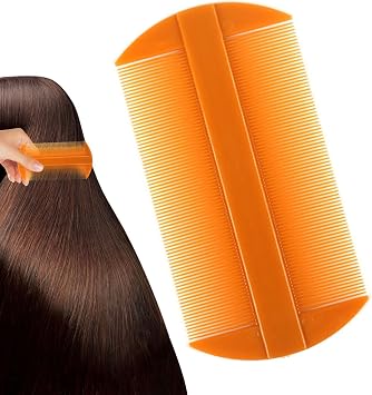 Hair Comb for Women - Fine Lice Remover Comb, Double Sided Chisel Comb | Fine Teeth Grooming Comb, Great for Dog and Cat Hair Care, Pet Chisel Remover, Useful Hair Care Tool for Removing Lice and