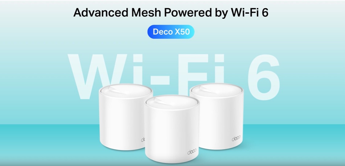 TP-Link Deco X50(2-pack) AX3000Mbps Whole Home AI-Driven Mesh WiFi