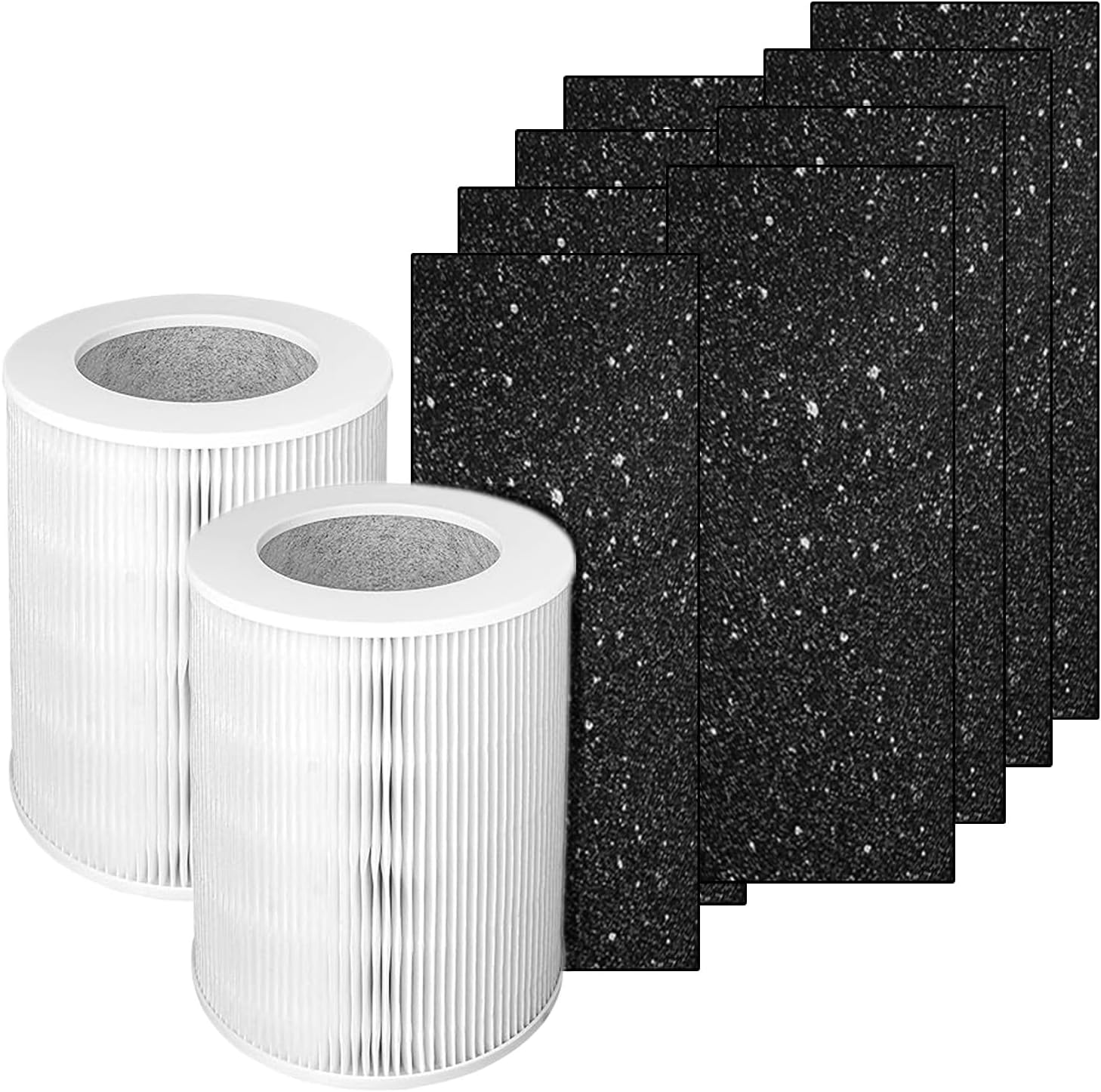 HP670 Replacement Filters Kit Compatible with Hunter HP670, H-HF670-VP Tower Air Purifier Filter Remove, 2 H13 HEPA Filter + 8 Pre-Filters