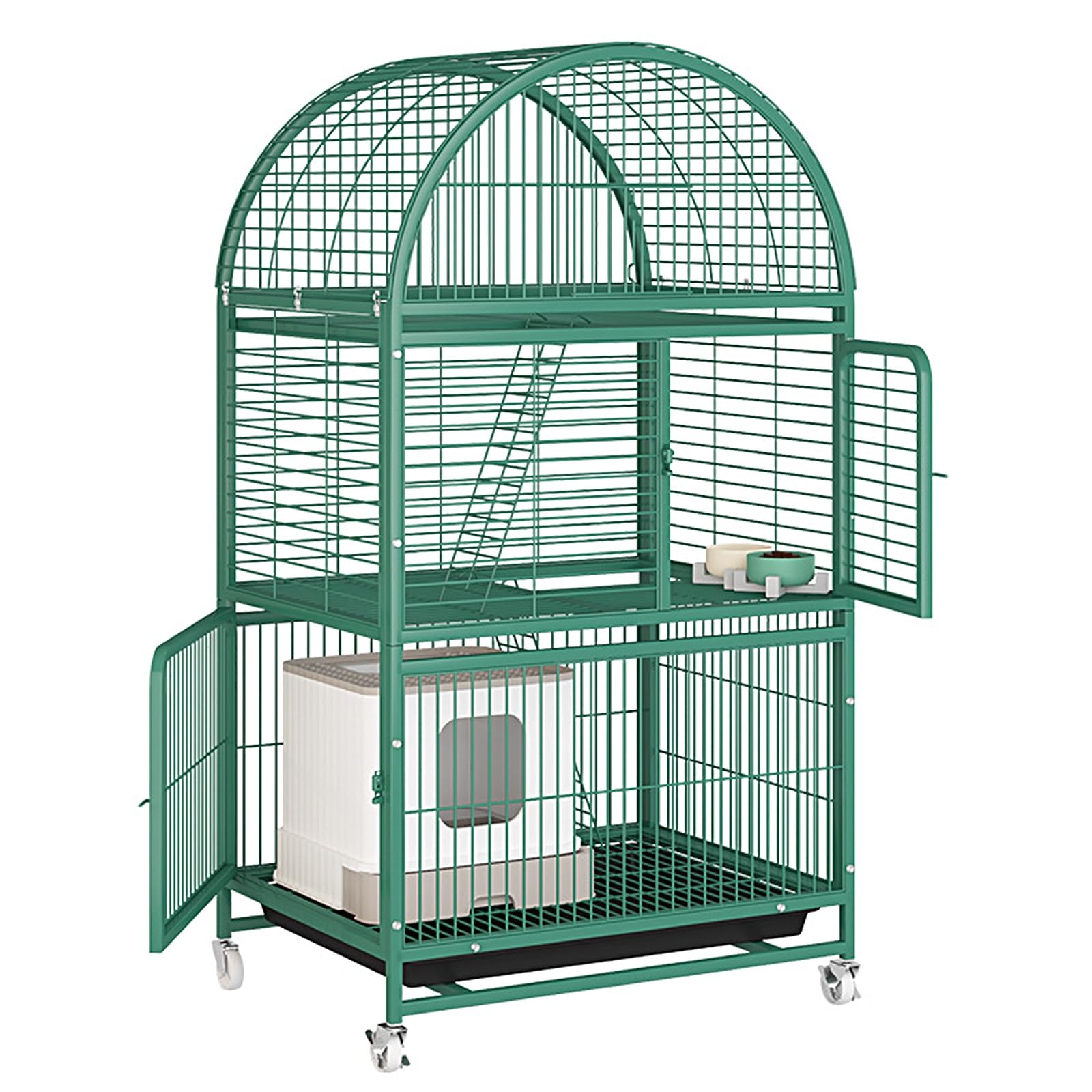 asdchZen Cat Cage Indoor Cat Enclosures,Cat Playpen With Wheels Outdoor Cat Enclosures For 1-2 Cats,Ferret,Chinchilla,Rabbit,Small Animals