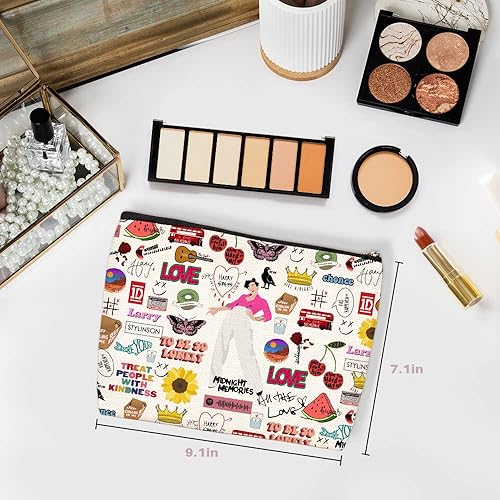 Miniatura 2 de Wenboco Harry-Styles Merch - Bolsa de maquillaje para amantes de la música para amantes de la canción bolsas de cosméticos regalos divertidos para
