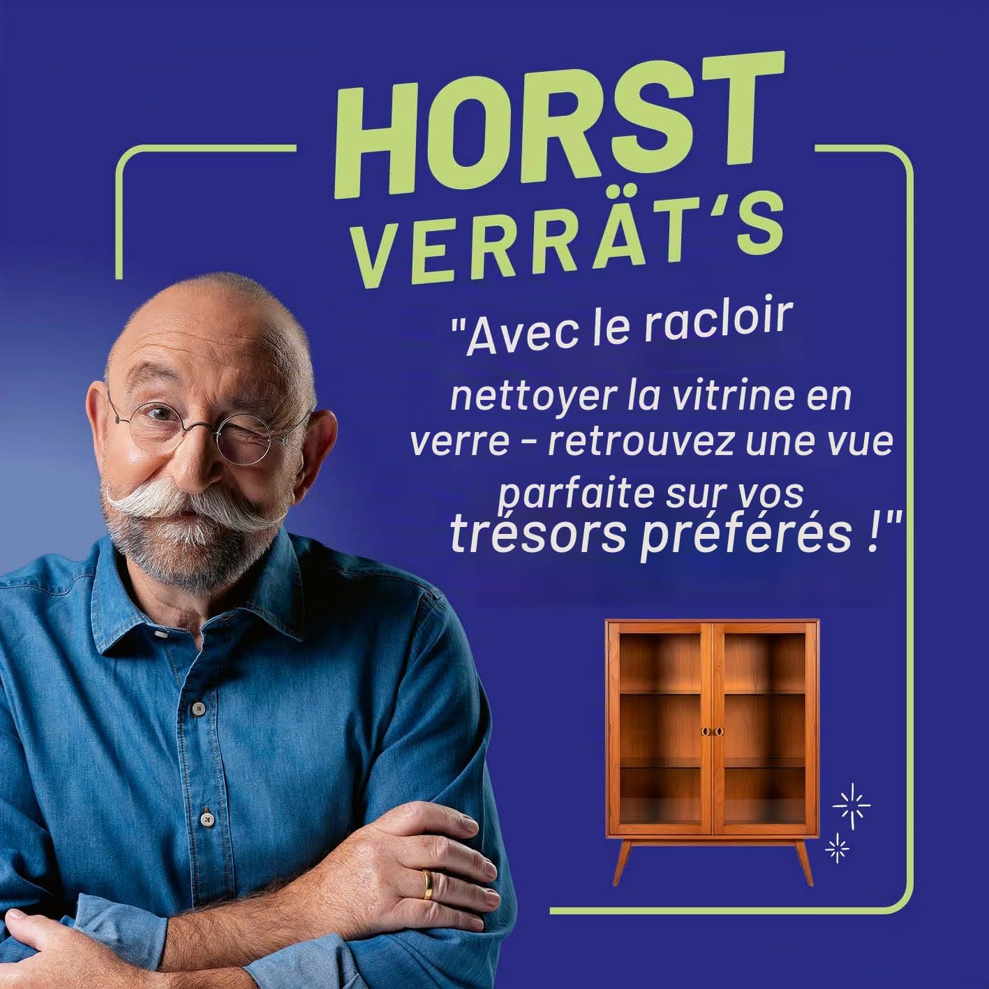 Set Complet de Nettoyage pour vitres | Nettoyage Professionnel des fenêtres | INCL. raclette pour vitres, Seau de 12 litres avec Support, raclette, Chiffon, Microfibre et Produit