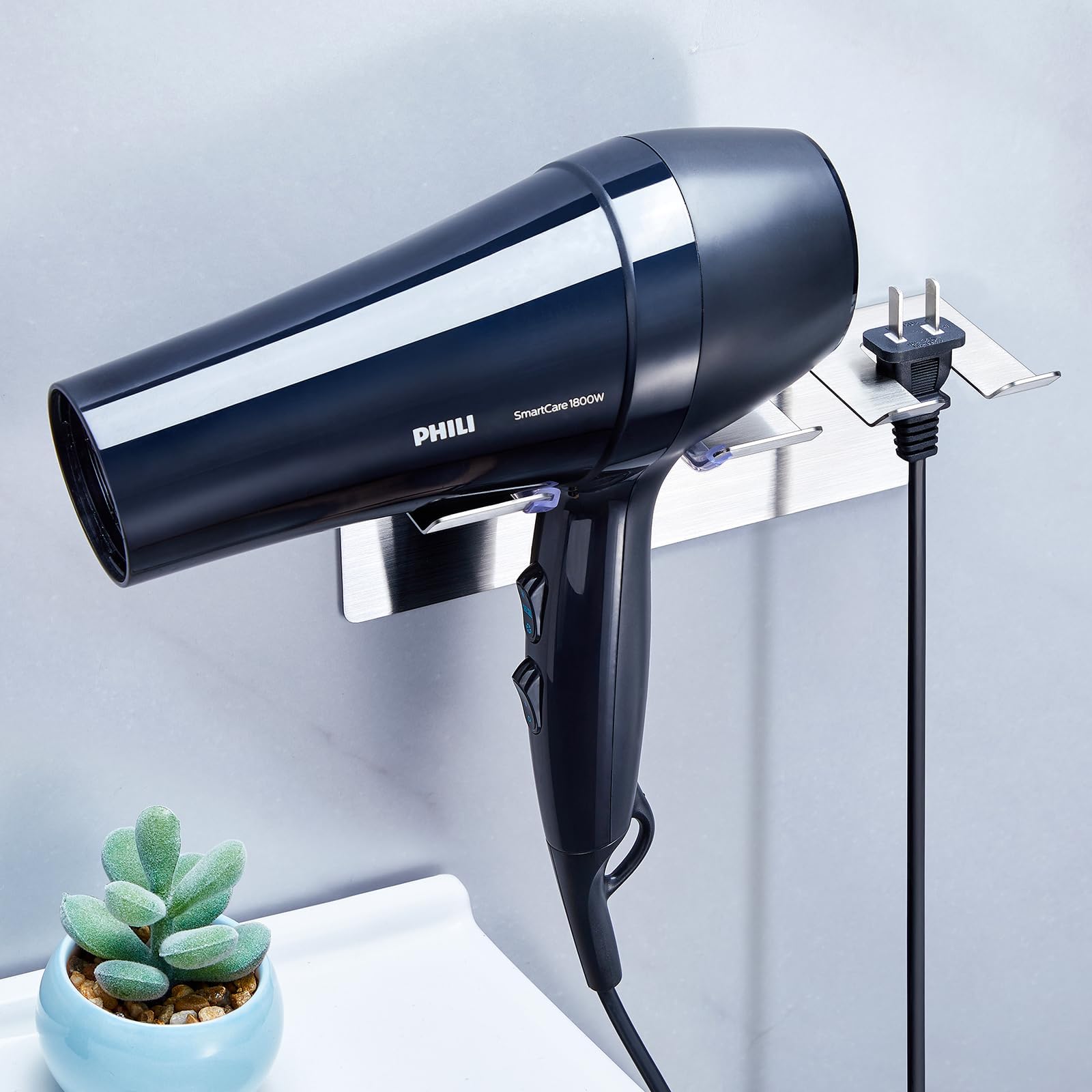 XILIMEN Föhn Halterung, Föhnhalter Wand Ohne Bohren, Fönhalterung ...