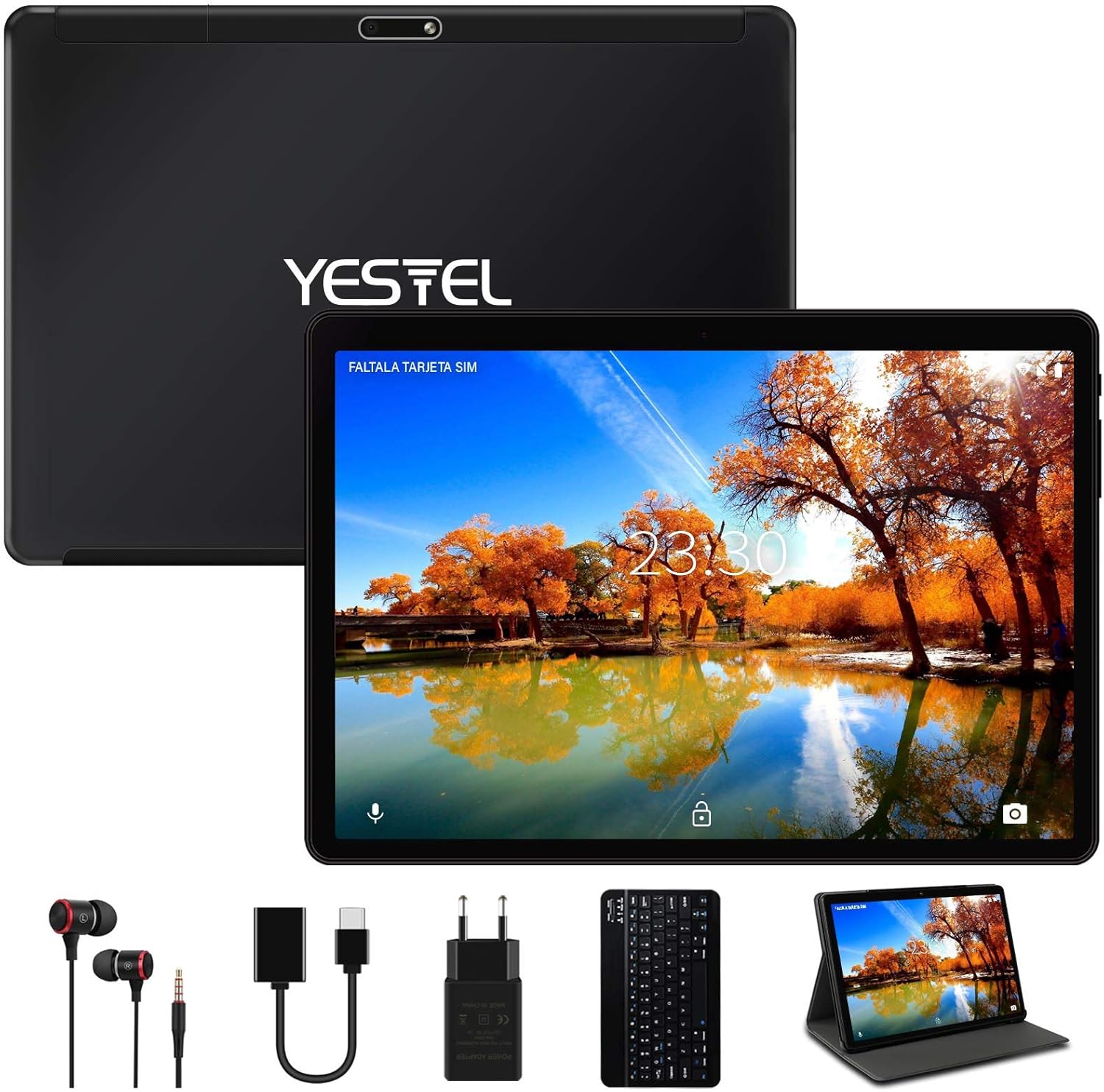 tablet con informazioni