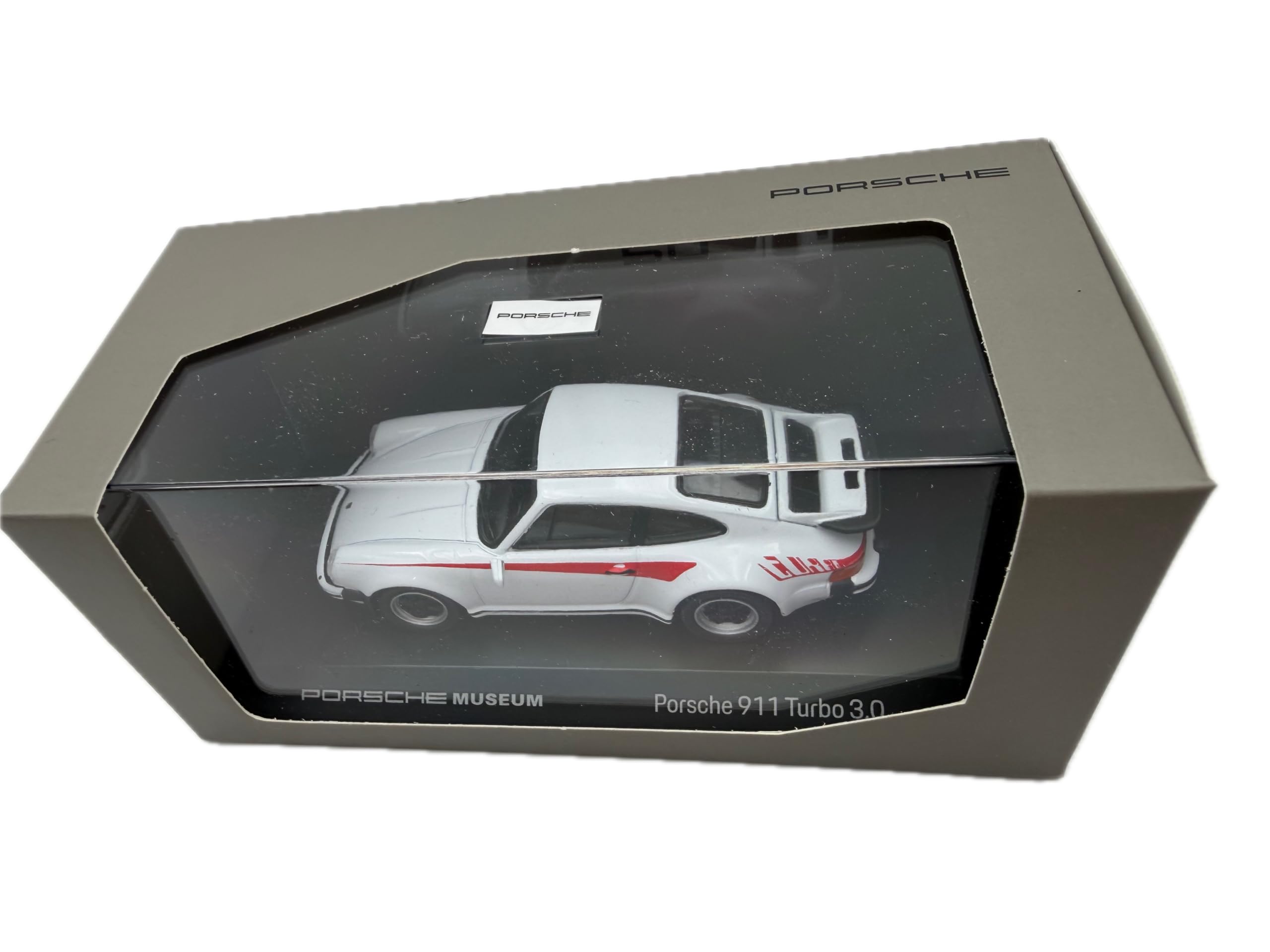 Porsche 911 (930) Turbo 3.0 Model Car 1:43, White - Detailed