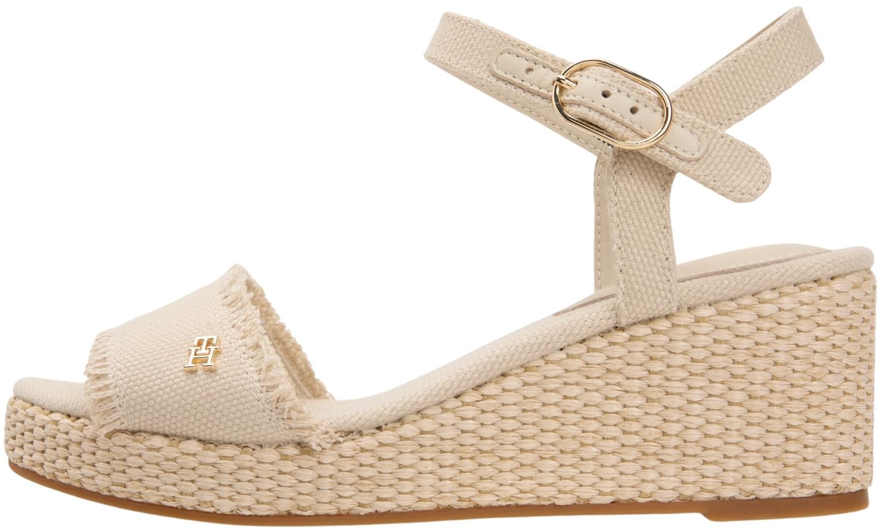 Tommy Hilfiger Damen Mid Woven Wedge Espad Fringe Fw0fw09470 Keil-Espadrilles