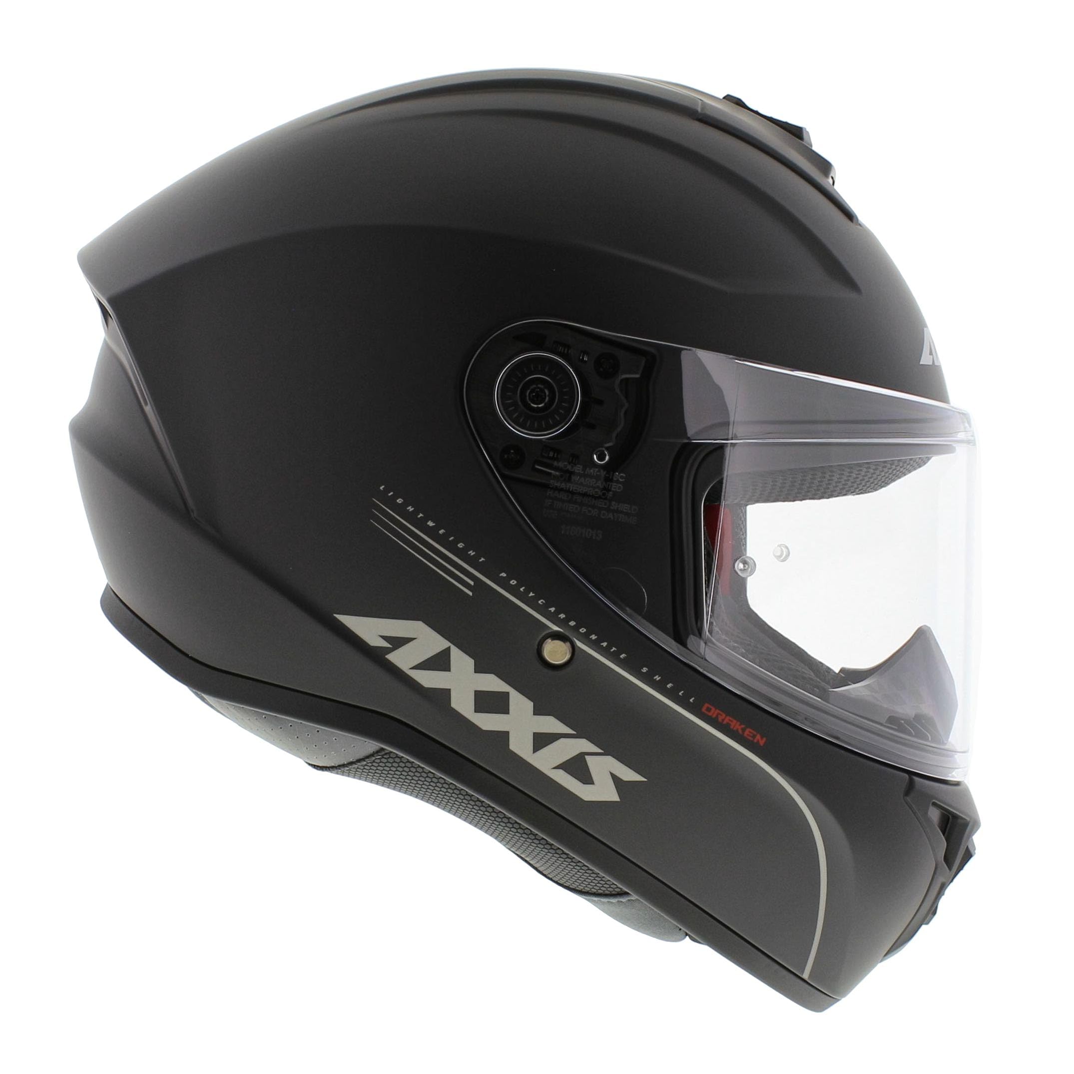 Axxis Dragon S Integral Casco sólido Mate Negro (M)