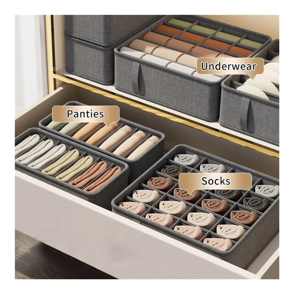 Griglie Catione PP Calzino Pantaloni Semplicità Organizzatori di Armadietti e Cassetti Caselle di Ordinamento Casa Scatola Organizzatore Storage Box (7 Griglie (5 pezzi)