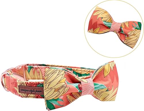 Miniatura 2 de Unqiue Style Paws - Collar para perro, suave y lindo corbatín para perro, collar duradero para mascotas con lazo ajustable para perros grandes