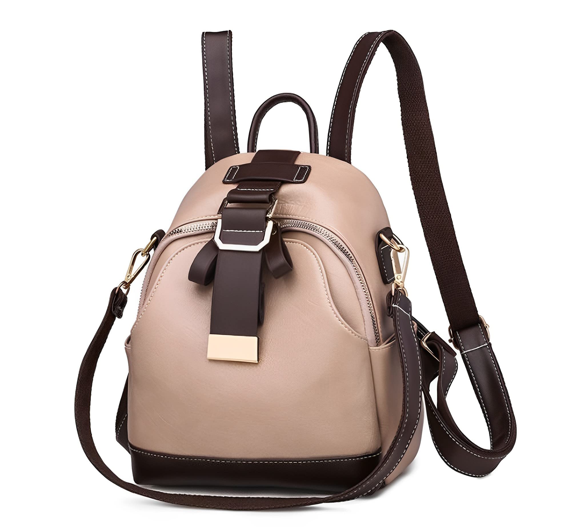 SIBY PU Leather Shoulder Backpack For Women's