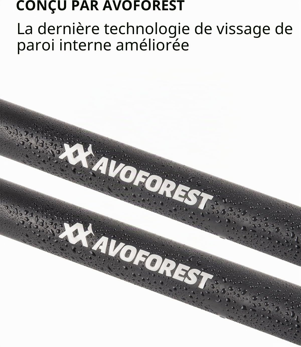 Lot poteaux de bâche Robustes et réglables en Aluminium aéronautique de 2,5 m avec Capuchon de Protection pour la randonnée