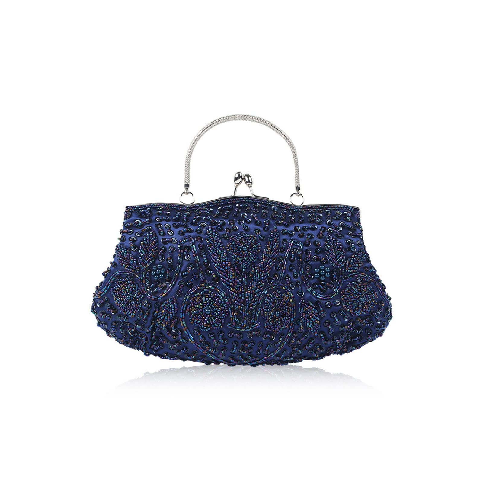 CORIOS Dames Avondtas met Bloemenborduurwerk Clutch Tas Vintage Handtas