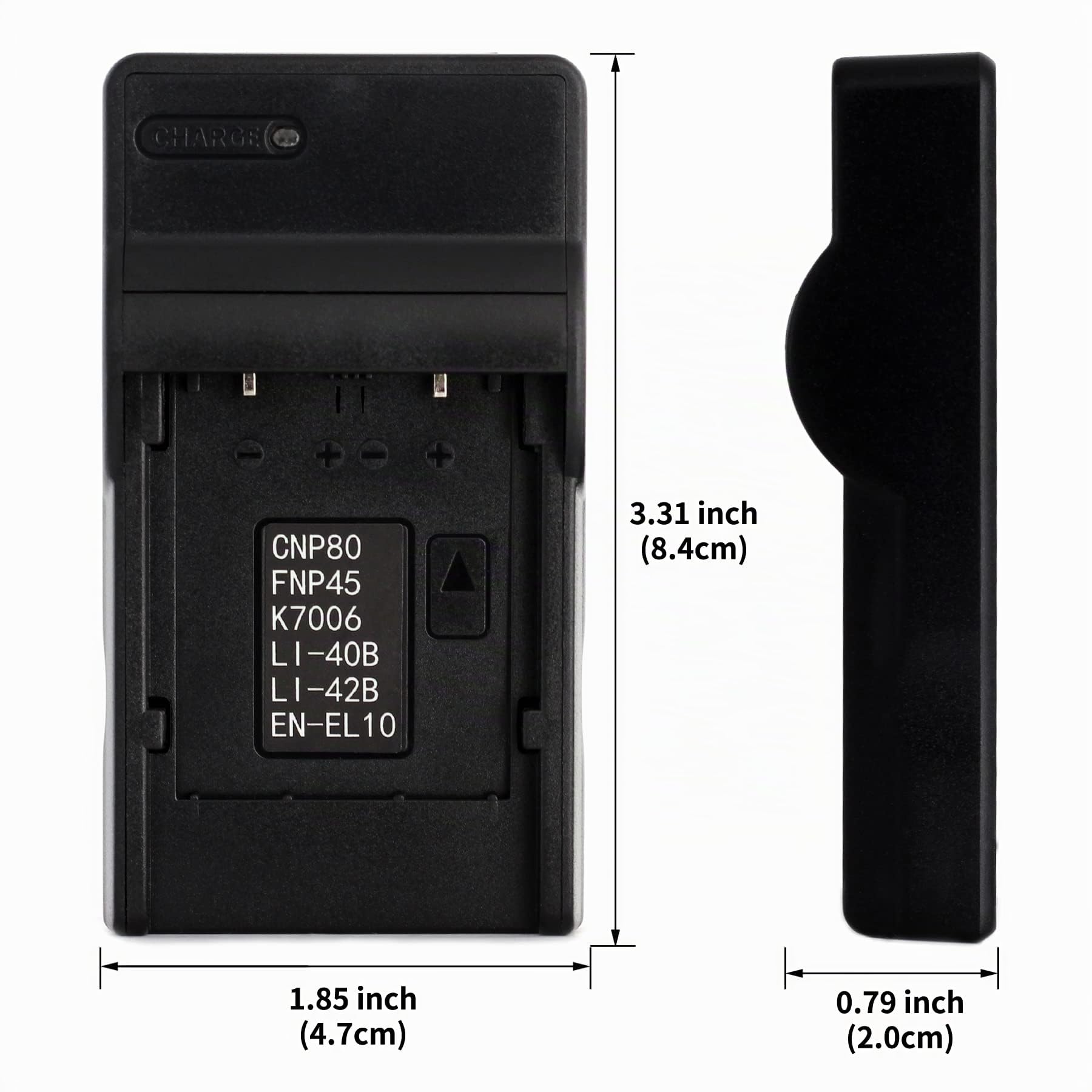 Norifon EN-EL10 USB Caricatore per Nikon Coolpix S200, S203, S210, S220, S230, S3000, S4000, S500, S510, S5100, S520, S570, S60, S600, S700, S80 Fotocamera e Altro