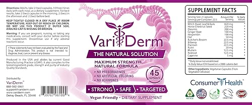 Miniatura 3 de VariCream - Crema de varices y arañas 1 frasco que mejora la apariencia de las venas varicosas y arañas - Alivia la incomodidad el dolor y la