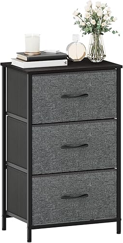 Maxtown - Cómoda para dormitorio, 3 cajones, torre de almacenamiento de tela, unidad organizadora para sala de estar, armario, pasillo, dormitorio, disponible en Yaxa Colombia