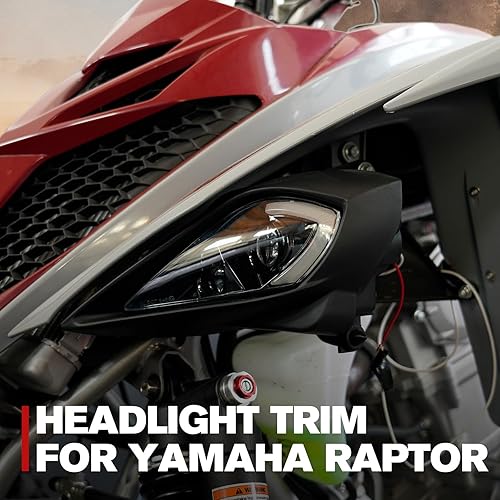 Miniatura 5 de A & UTV PRO Cubiertas de faros delanteros para Yamaha Raptor 700 250 350, cubiertas de faros delanteros izquierdo y derecho para Yamaha YFZ450