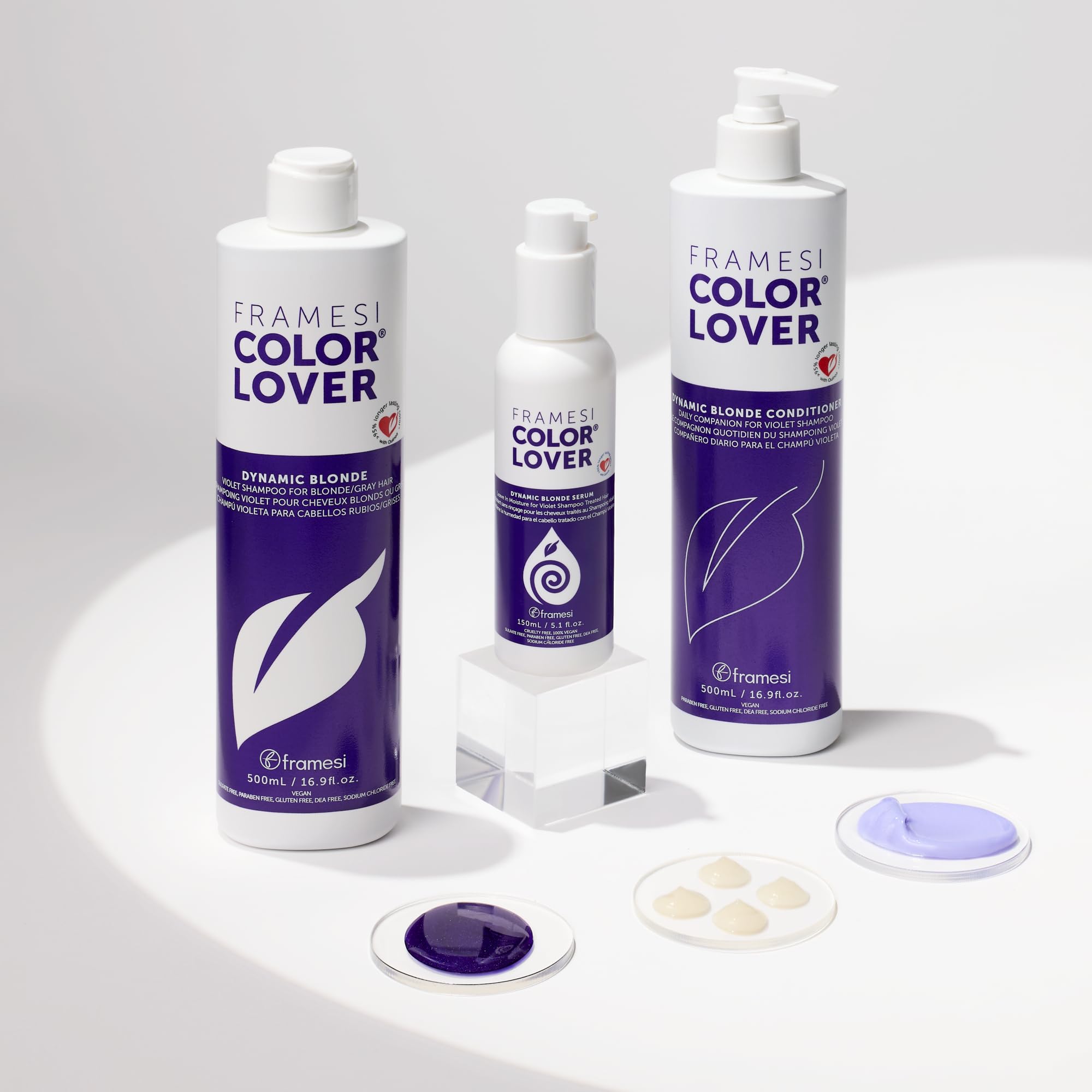 Framesi Color Lover Dynamic Blonde Conditioner, Purple Conditioner, Sulfate Free Conditioner, Color Treated Hair