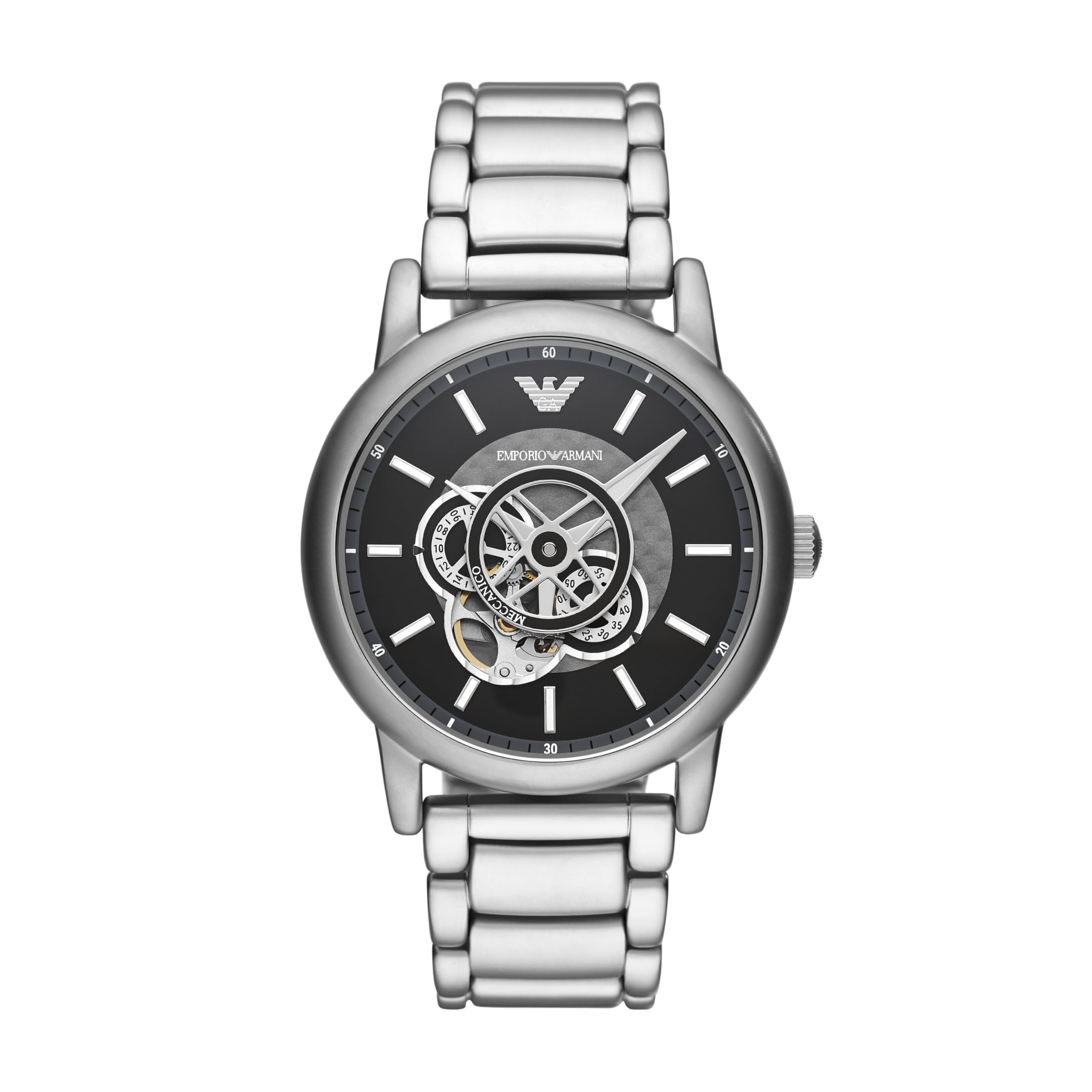 Sponsored Ad – Emporio Armani Automatic Self-Winding Dress Watch with Stainless Steel Or Leather Band