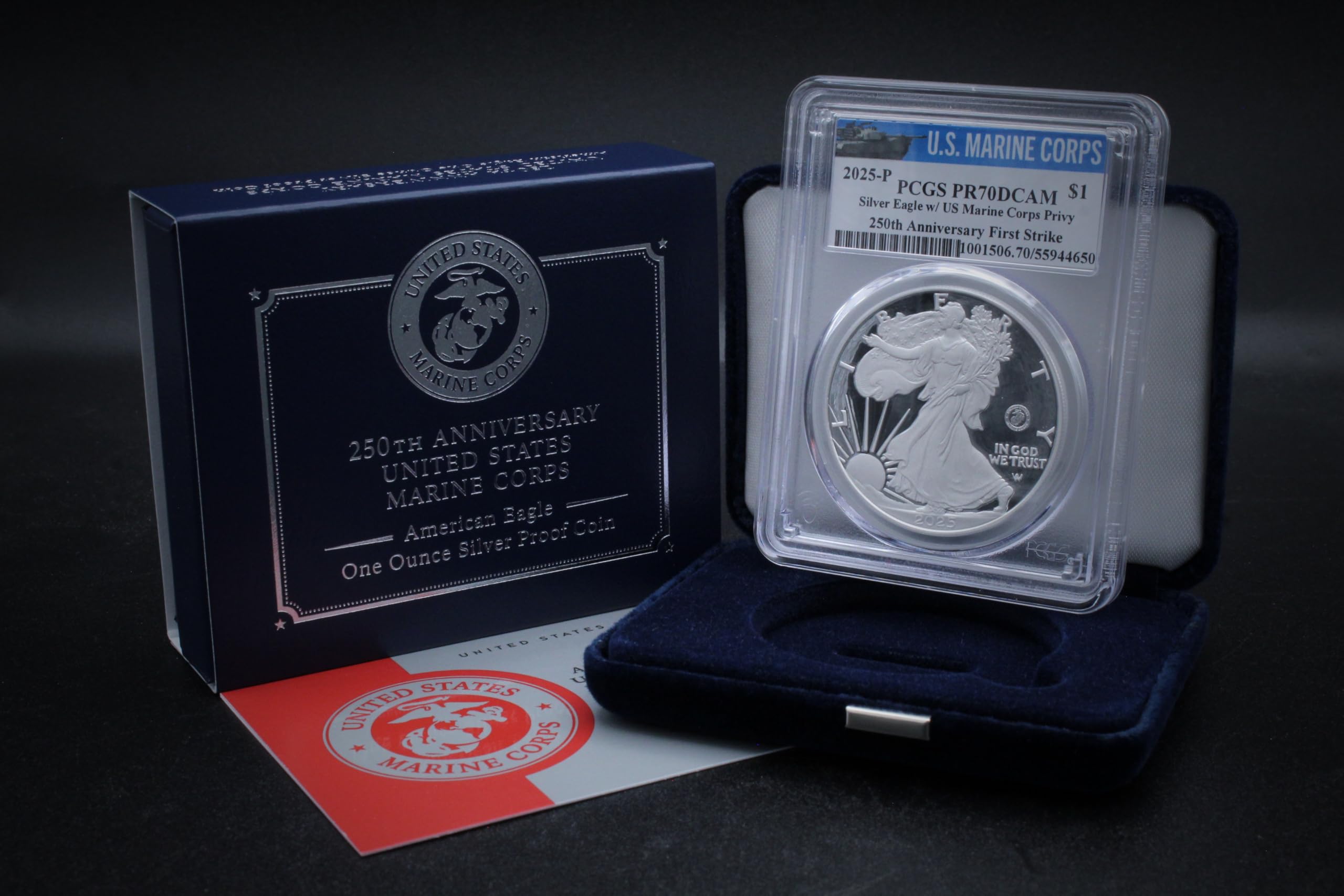 2025 American Silver Eagle - PR70DCAM Deep Cameo -2