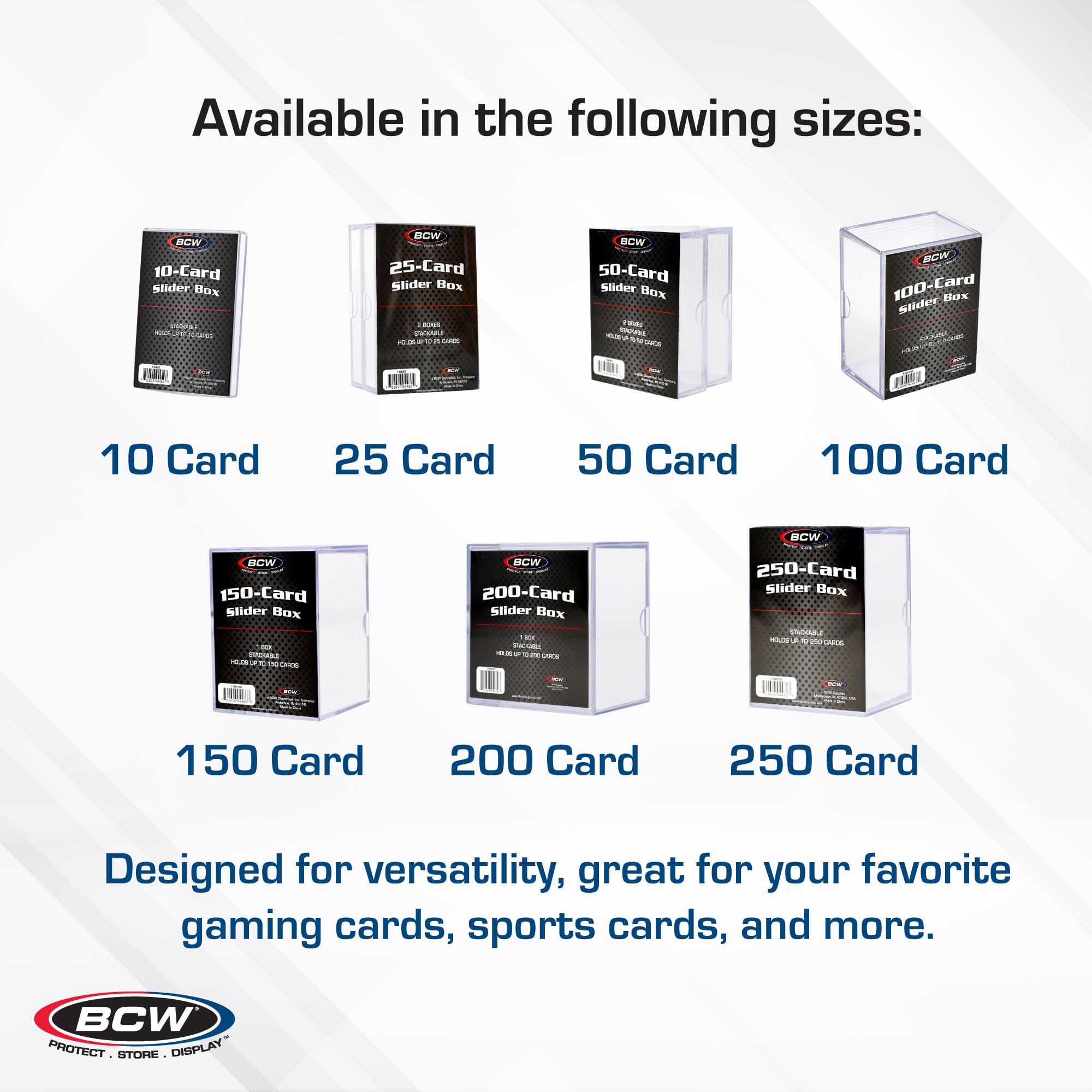 BCW 2-Piece Slider Box - 150 Count