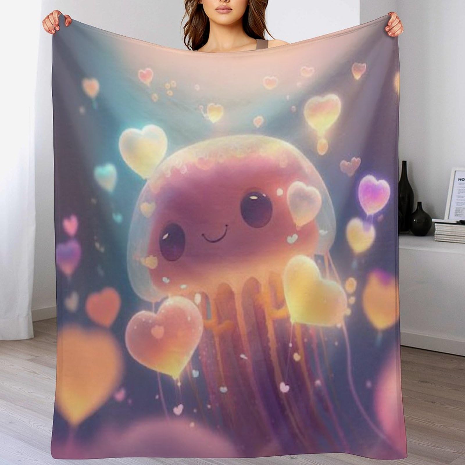 Couverture polaire flannel Jellypoisson, le cadeau idéal pour des nuits douillettes