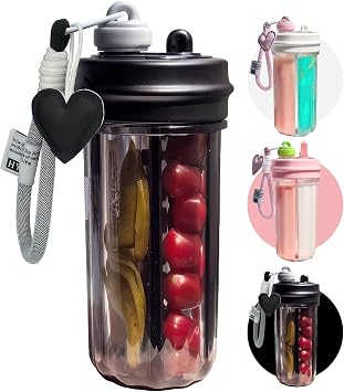 2 in 1 Tumbler - 28oz Split Cups for Drinks