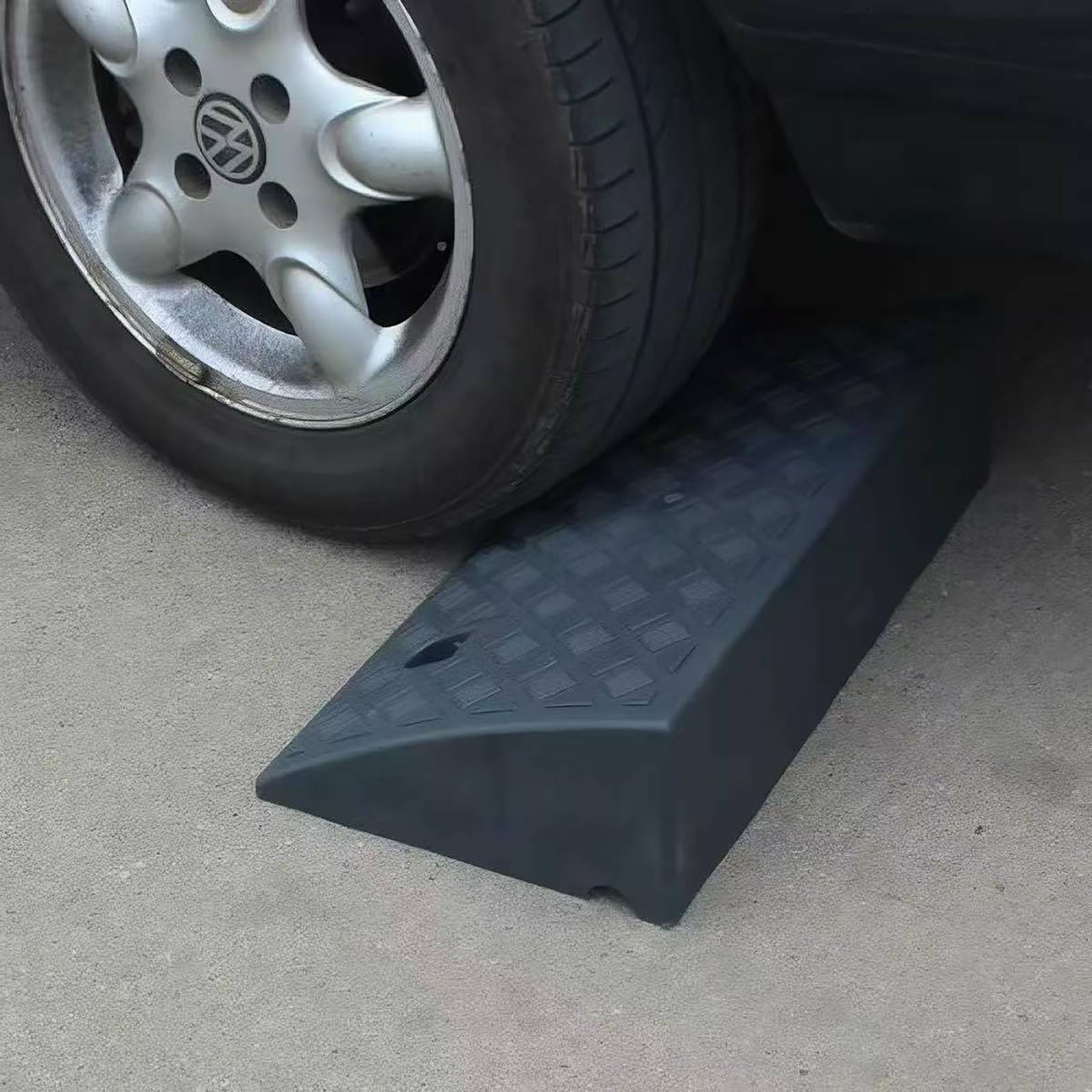 Rampa para Silla de Ruedas, Bordillo Rampa Antideslizante,Rampa de Umbral | Solución de acceso resistente con gran capacidad de carga para entradas de casa, accesos para vehículos(49*27*8cm)