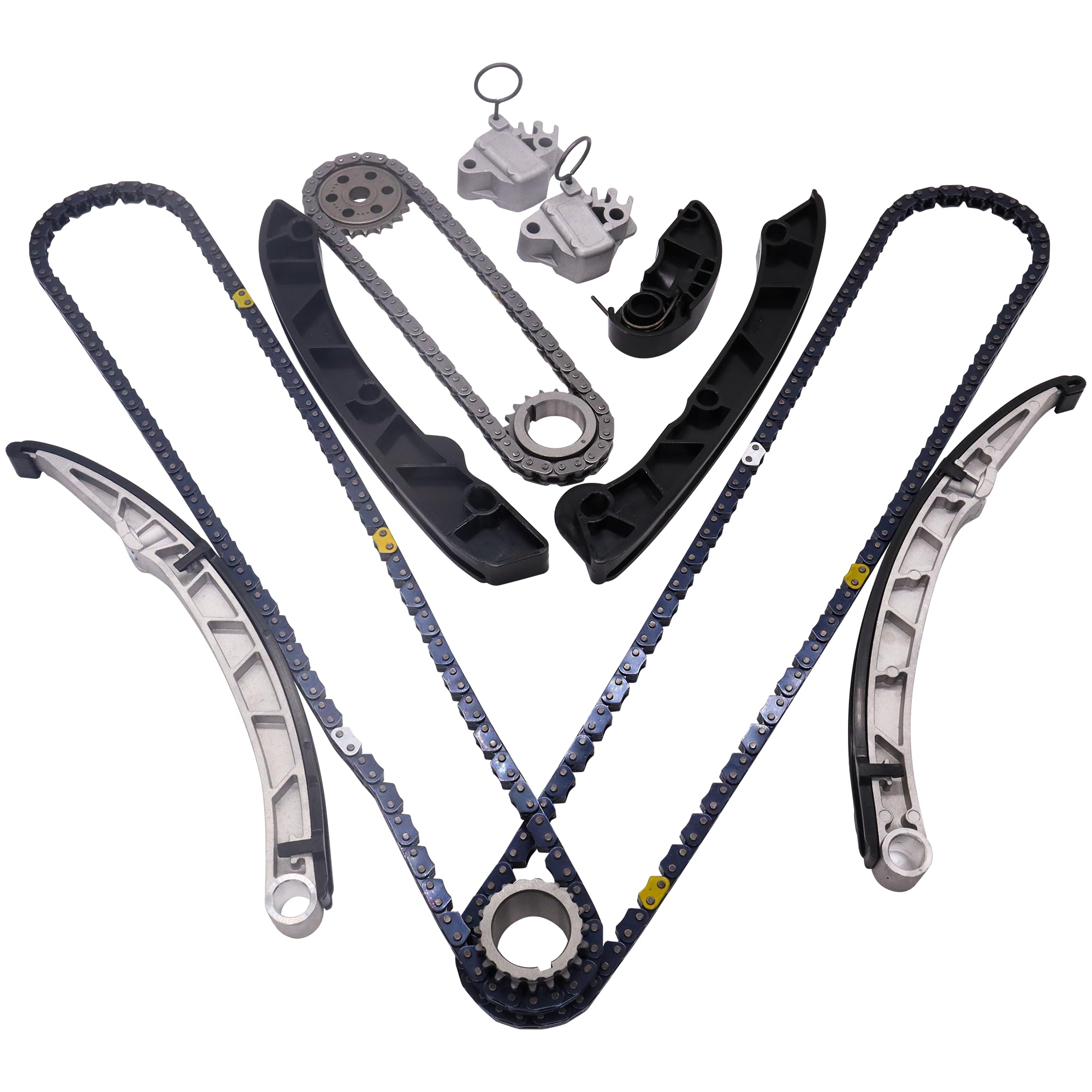Photo 1 of HiSport Timing Chain Kit - Compatible with LAND ROVER LR4/RANGE ROVER/RANGE ROVER SPORT 2010-2015, 3.0L V6/5.0L V8 Engine,replaces LR051013 LR051008 LR051011 LR051012 LR032048 LR051008
