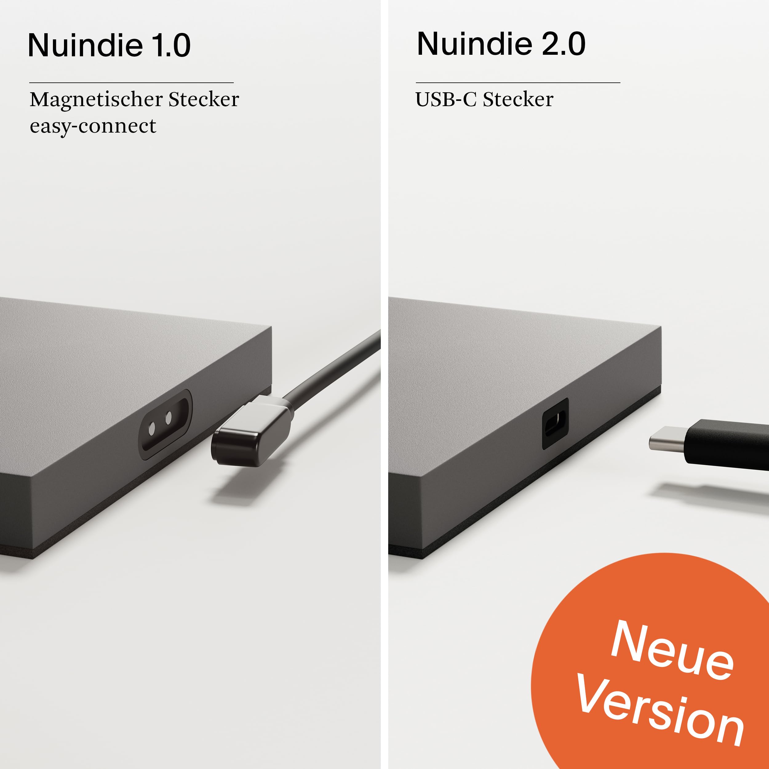 SIGOR Nuindie - Dimmbare LED Akku-Tischlampe Indoor & Outdoor, IP54 spritzwassergeschützt, Höhe 38 cm, aufladbar mit Easy Connect, 12 h Leuchtdauer, sonnengelb