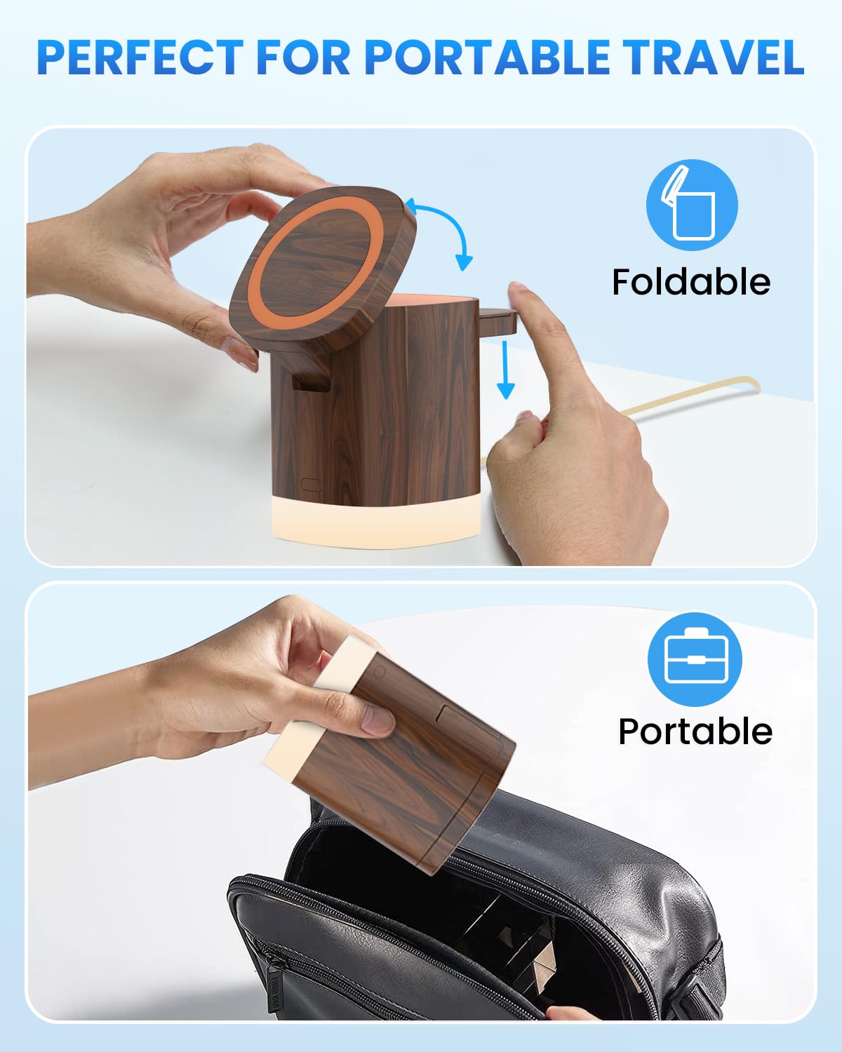 Caricabatterie Wireless 3 In 1 JoyGeek - Per IPhone, Apple Watch E AirPods - Stazione Di Ricarica Compatta - Foto 9