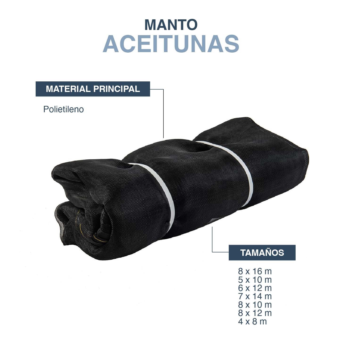 Manto de aceitunas 4x8 mts