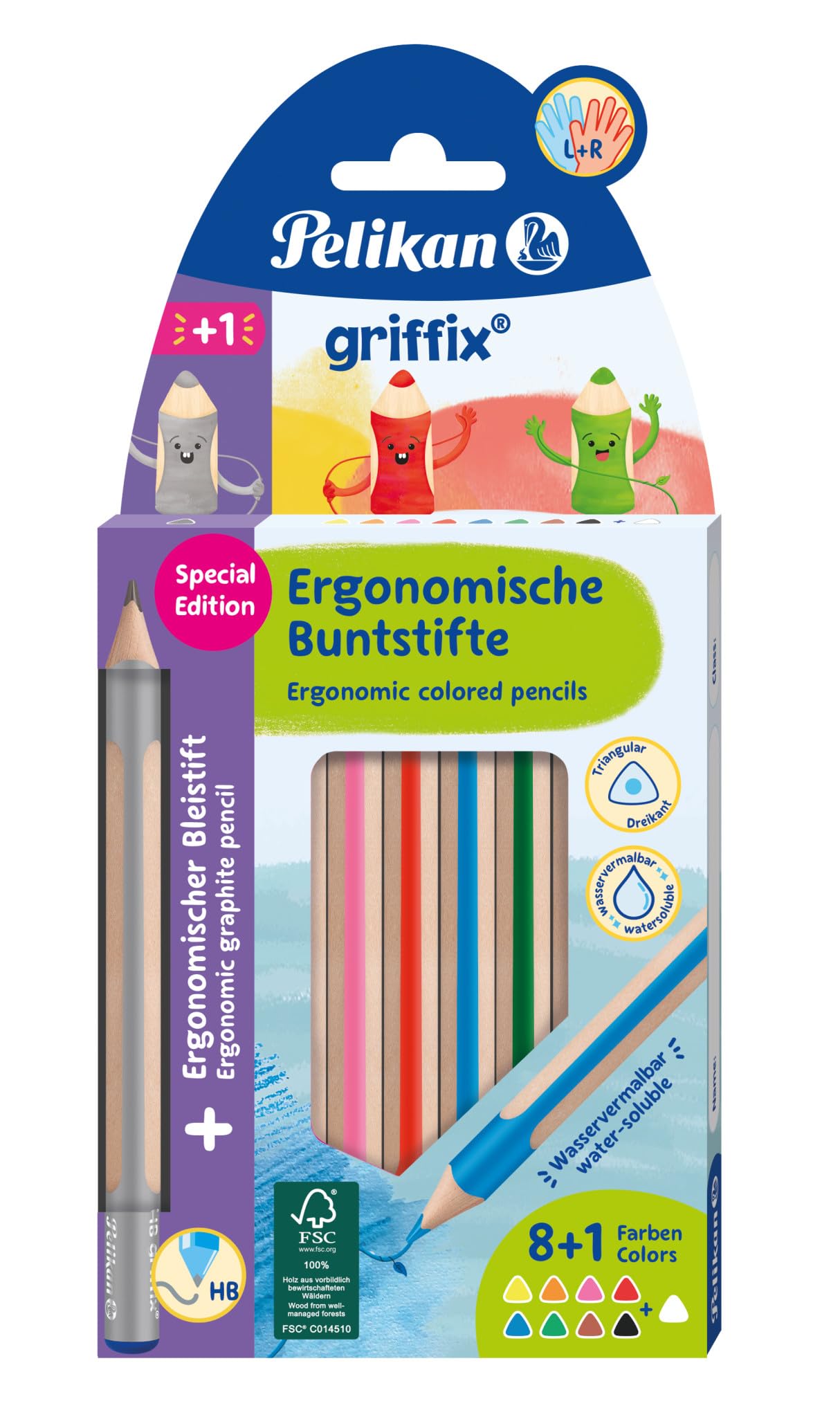 Sunstar Sekte Bleistift-Kappen – 12 Stück, 4 Farben, Transparent, Für Stifte & Büro
