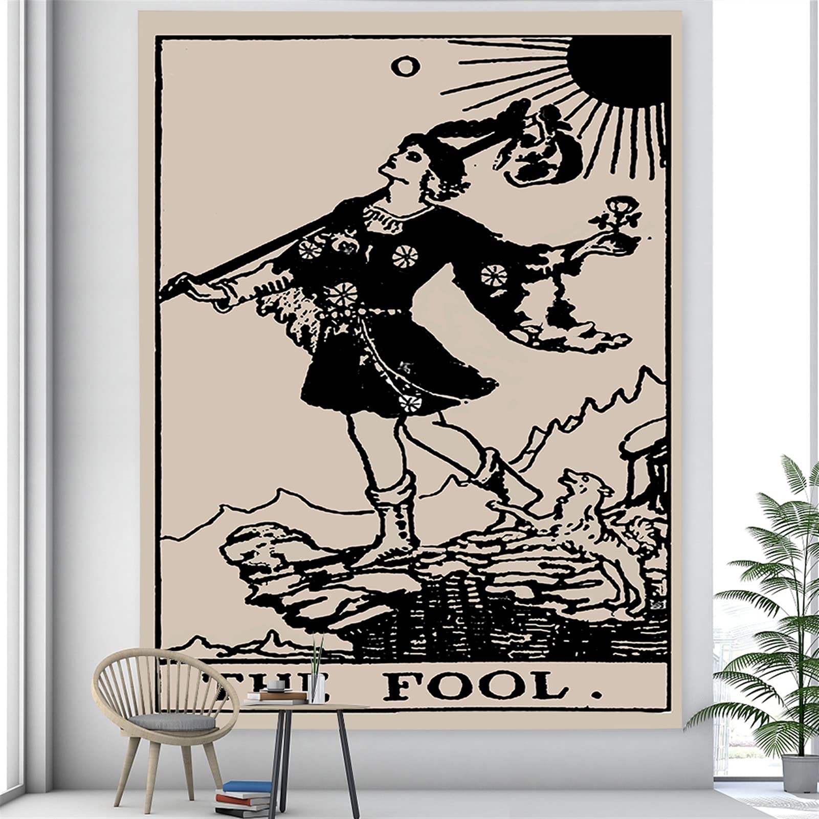 Tapiz De Pared Tarot Tapiz De Mandala Tapiz Adivinación Decoraciones para Colgar Pared Tapiz Místico Psicodélico para Dormitorio Dormitorio (Color : A24, Size : 200x150cm)