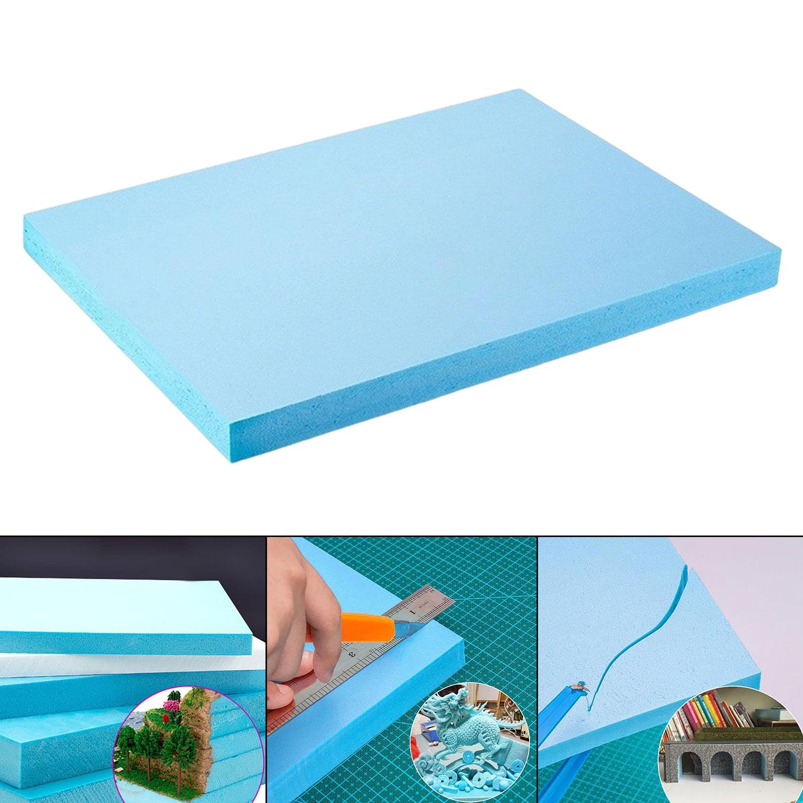 Bloques de Espuma para Pasatiempos Creativos, Paneles de Poliestireno para Bricolaje, Maquetas Y Proyectos Artísticos para Diseño de, 50 X 60 X 5 Cm