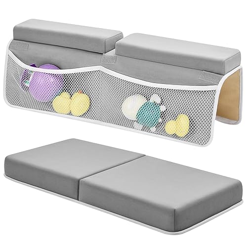 IFNOW Juego de rodilleras y codos de baño para bebé, 26 pulgadas extra largas y 2.4 pulgadas de grosor, almohadilla de rodillas de secado rápido