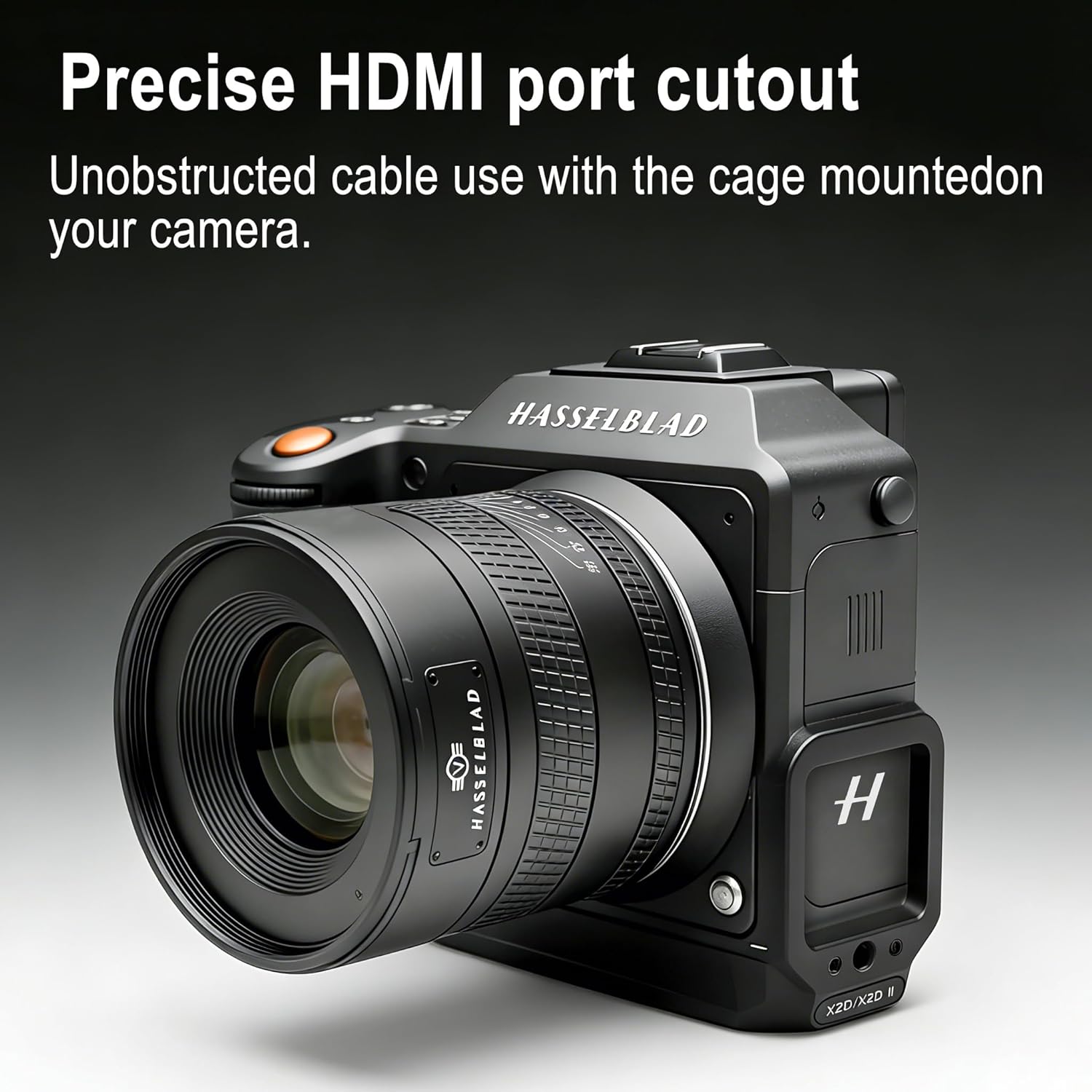 X2DII/X2D L-Bracket Metal Material,Vertical Horizontal Switching Tripod Quick Release Plate Compatible with Hasselblad X2D II 100C/X2D 100C Camera.