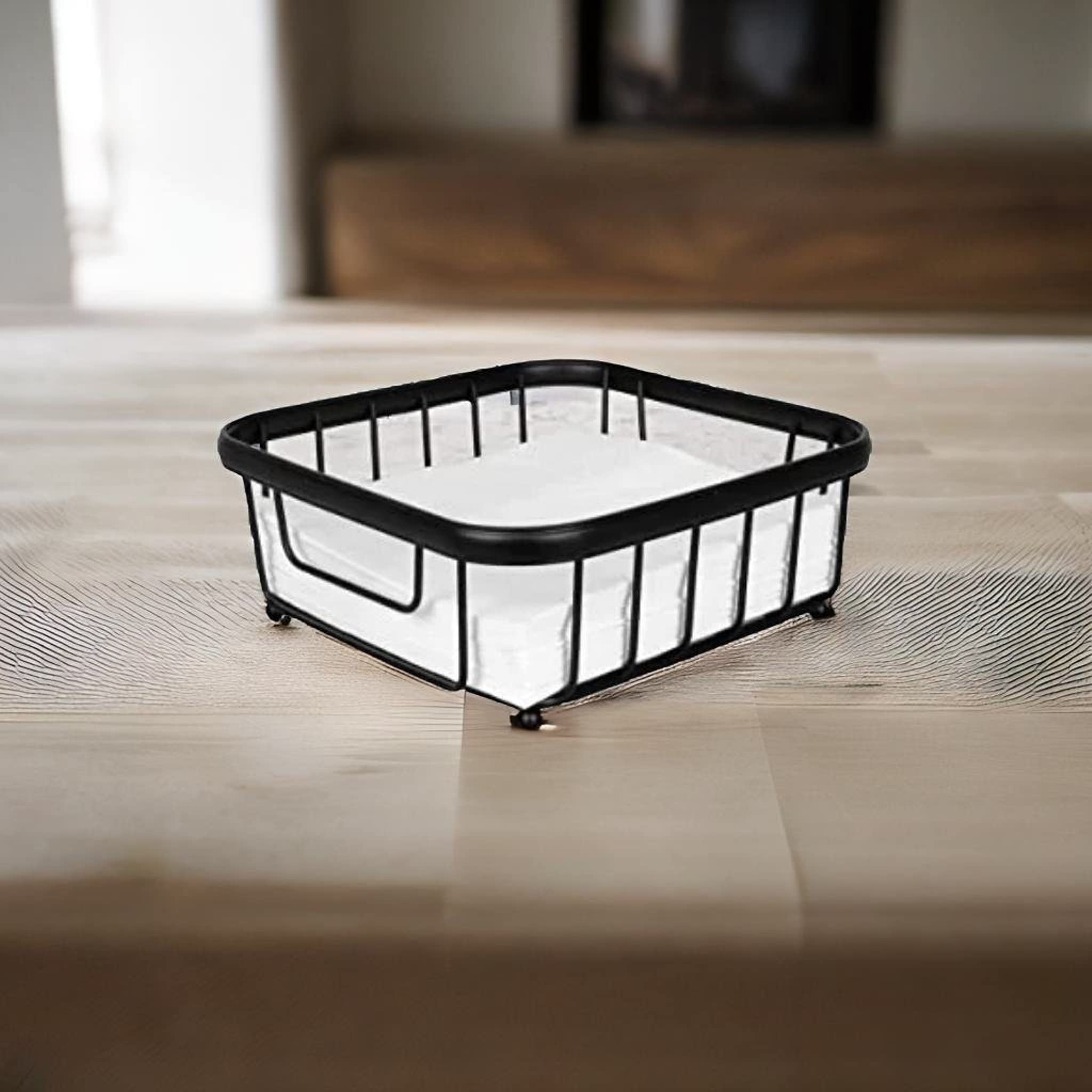 Gift Fine Flat, Modern Dining Table Décor Horizontal Napkin Holder for Kitchen Tables & Countertops