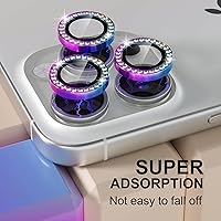Vista 269 de Misea [3+1] for iPhone 14 Pro/iPhone 14 Pro Max Camera Lens Protector Bling, 9H Tempered Glass Camera Cover Screen Protector Metal Individual Ring