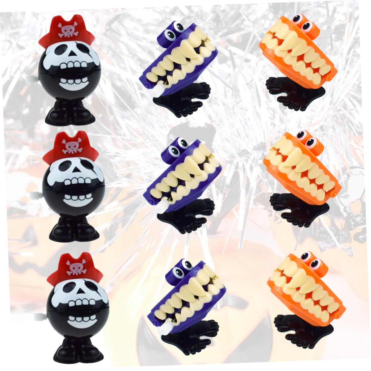 YARNOW 27 Stck. Teiliges Halloween Aufziehspielzeug Bunte Hüpftiere Lustige und Junge Mädchen Spiele Leichtes Lernspielzeug für Party und Alltag