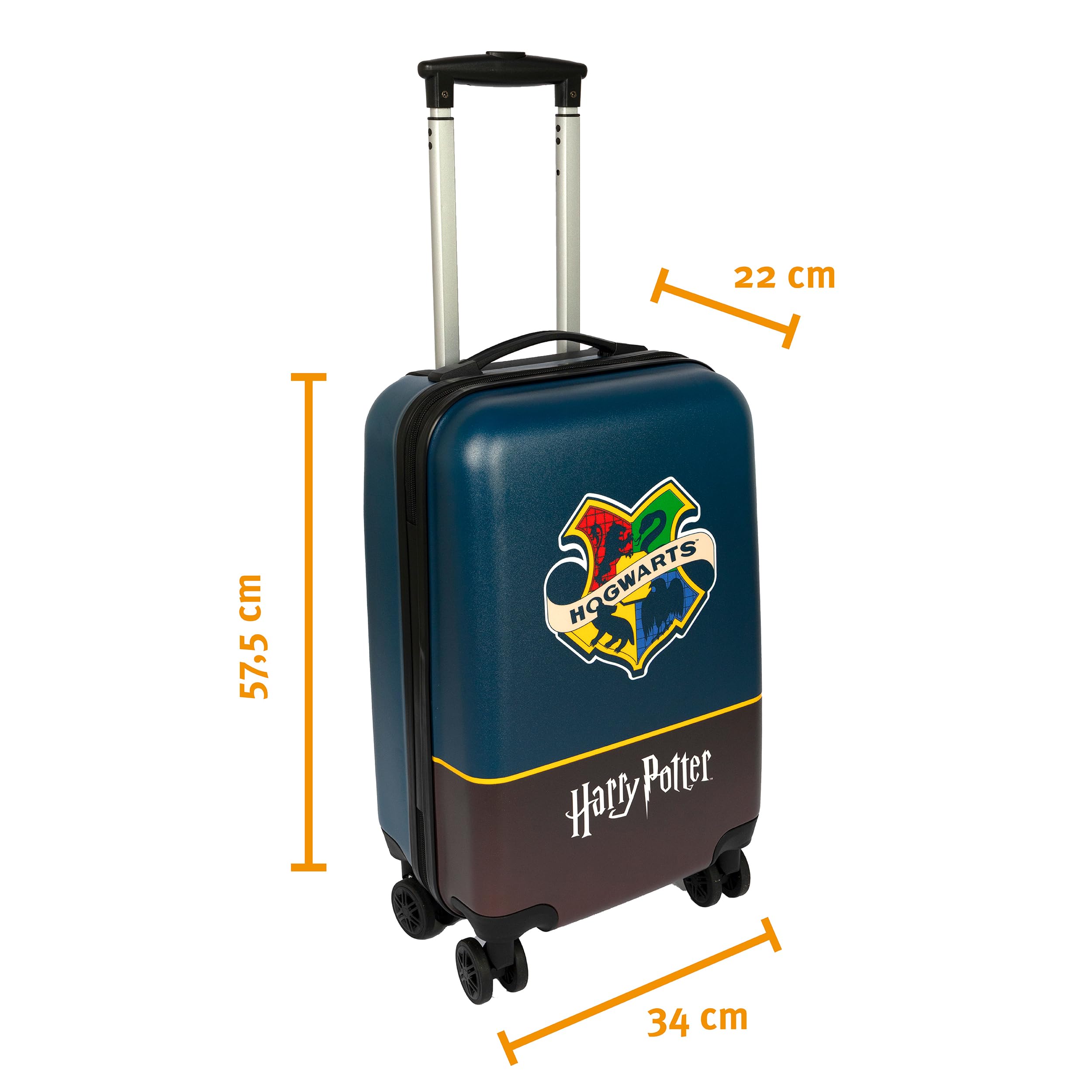 “Harry Potter Trolley, multicoloured, Polycarbonate trolley 20 inches”