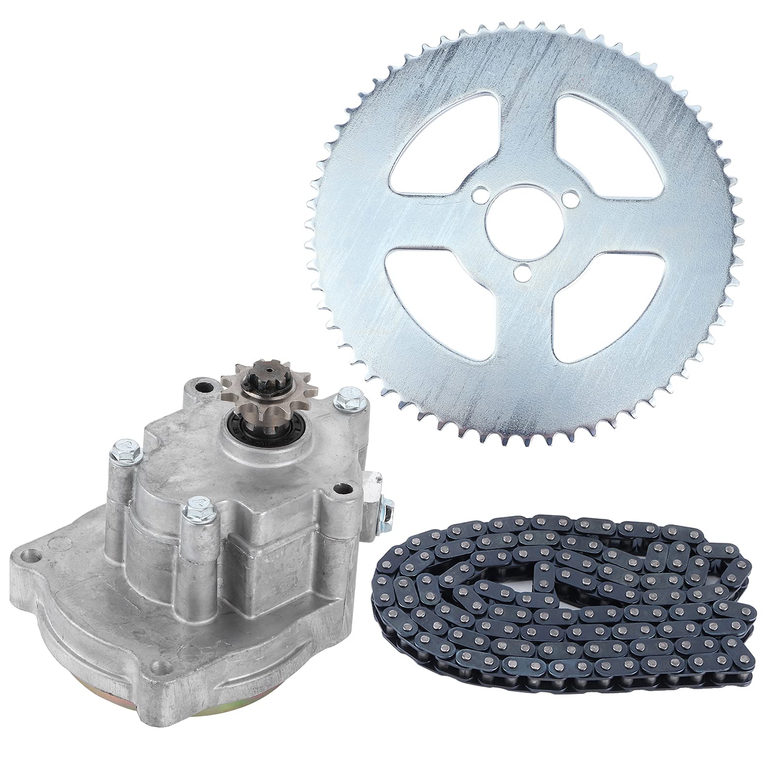 T8F Kette und Trommel Getriebe Ritzel Set für 33-49ccm Go-Karts, Motos und Dirt Bikes
